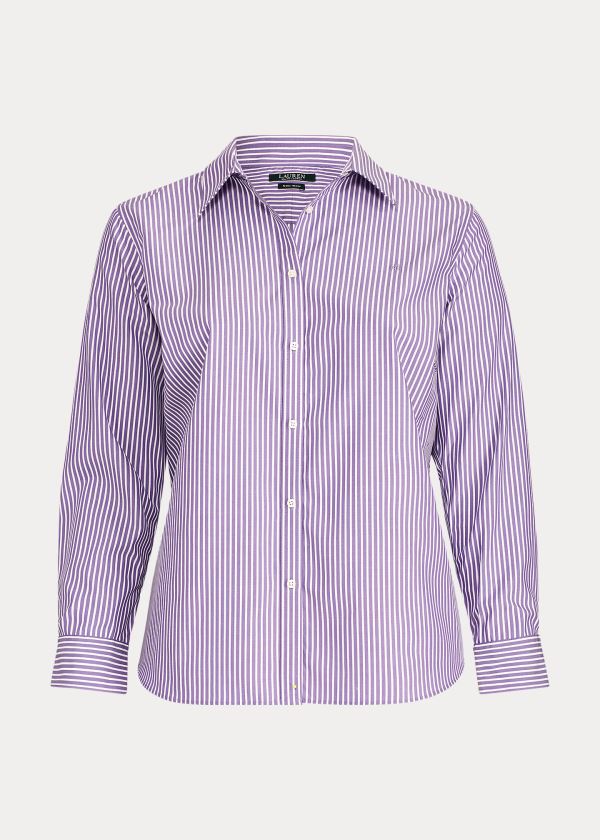 Camisa Ralph Lauren Easy Care Striped Algodão Mulher 14273-UIDK